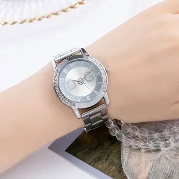 Top GR značky dámske hodinky Európskej a Americkej populárnej štýl luxury diamond nehrdzavejúcej ocele dámy ležérne módne športové hodinky