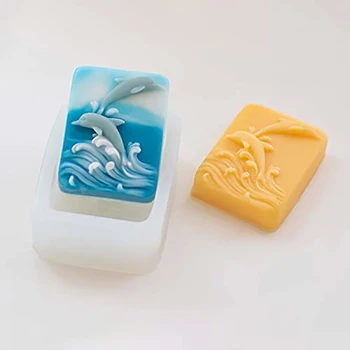 Silikónové Mydlo Formy Dolphin Plastický Ručne vyrábané Mydlo Dekorácie Formy Silikónové Formy na Mydlo, Takže