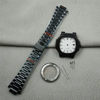 Nh35 dial ukazovateľ zelená silné svetelné Tiffany modré hodinky upravené Nautilus mechanické hodinky upravené PP571 hodinky